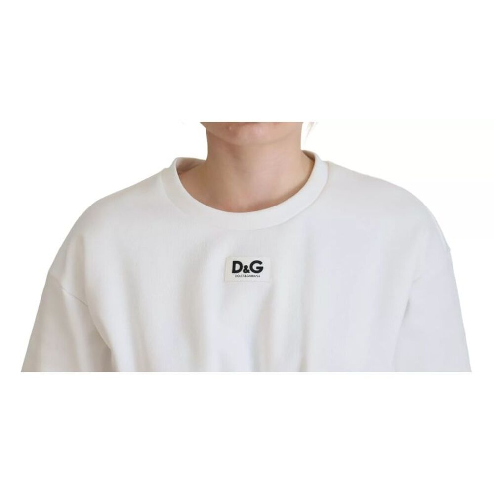 Dolce & Gabbana White Cotton Corset Stretch Top Women's T-shirt - Picture 1 of 6
